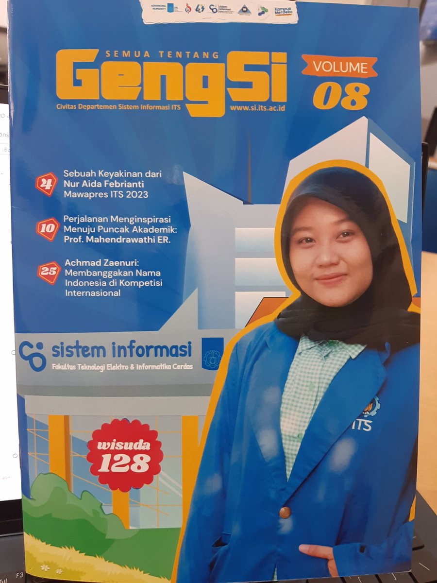 Liputan tentang segala perjuangan kita @INurkasanah @arif__wibisono #LabSE di majalah #GengSI
Thank you @HMSI_ITS 

#magazine
#academiclife
#informationsystems
@its_campus