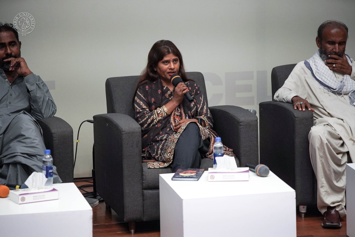 HabibUniversity's tweet photo. The panel discussion, curated by the #ComparativeHumanities Program, served as an invaluable platform for shedding light on the significance of the #Karoonjhar Mountains from an #indigenous perspective.
#HabibUniversity #ShapingFutures https://t.co/byXCdX7bJS