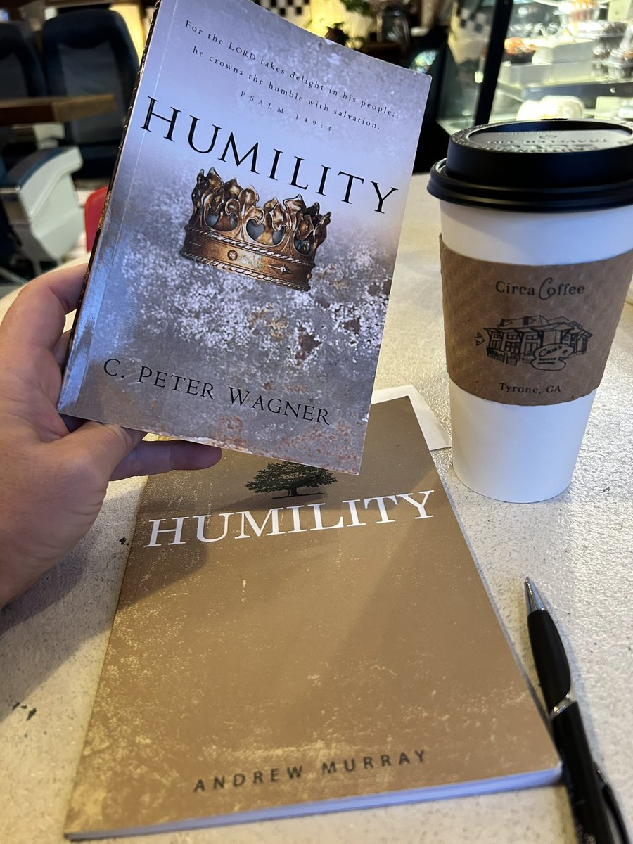 Early morning reading for personal growth.  #books #read #humility #andrewmurray #cpeterwagner