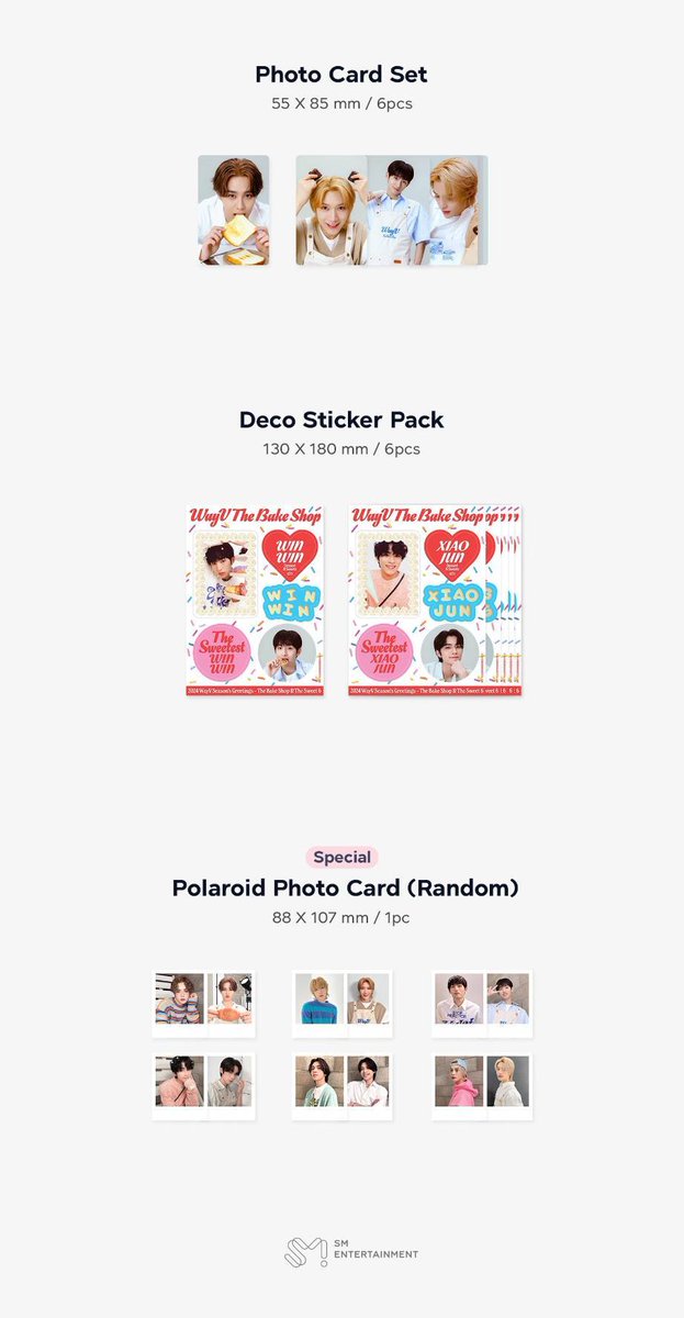 Eutophiago's tweet photo. SHARING SEASON GREETING 2024 WAYV 
SMSTORE

✅️✅️ Box + folded poster  45k
✅️✅️ Desk calendar  70k
❌️✅️ Diary  70k
✅️✅️ Polaroid + sticker  60k

Member Set
✅️✅️ Kun 115k
✅️✅️ Winwin 115k
❌️✅️ Xiaojun 100k
✅️✅️ Ten 100k
✅️✅️ Yangyang 100k https://t.co/Pl5mxH0Ben