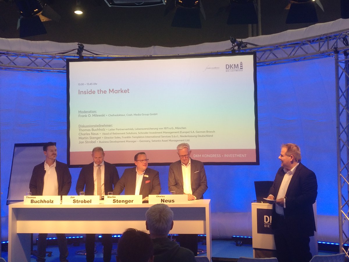 Startschuss des Kongress Investment auf der #DKM 
Die "Inside the market"-Paneldiskussion gibt spannende Einblicke und eine aktuelle Einordnung des Marktgeschehens.