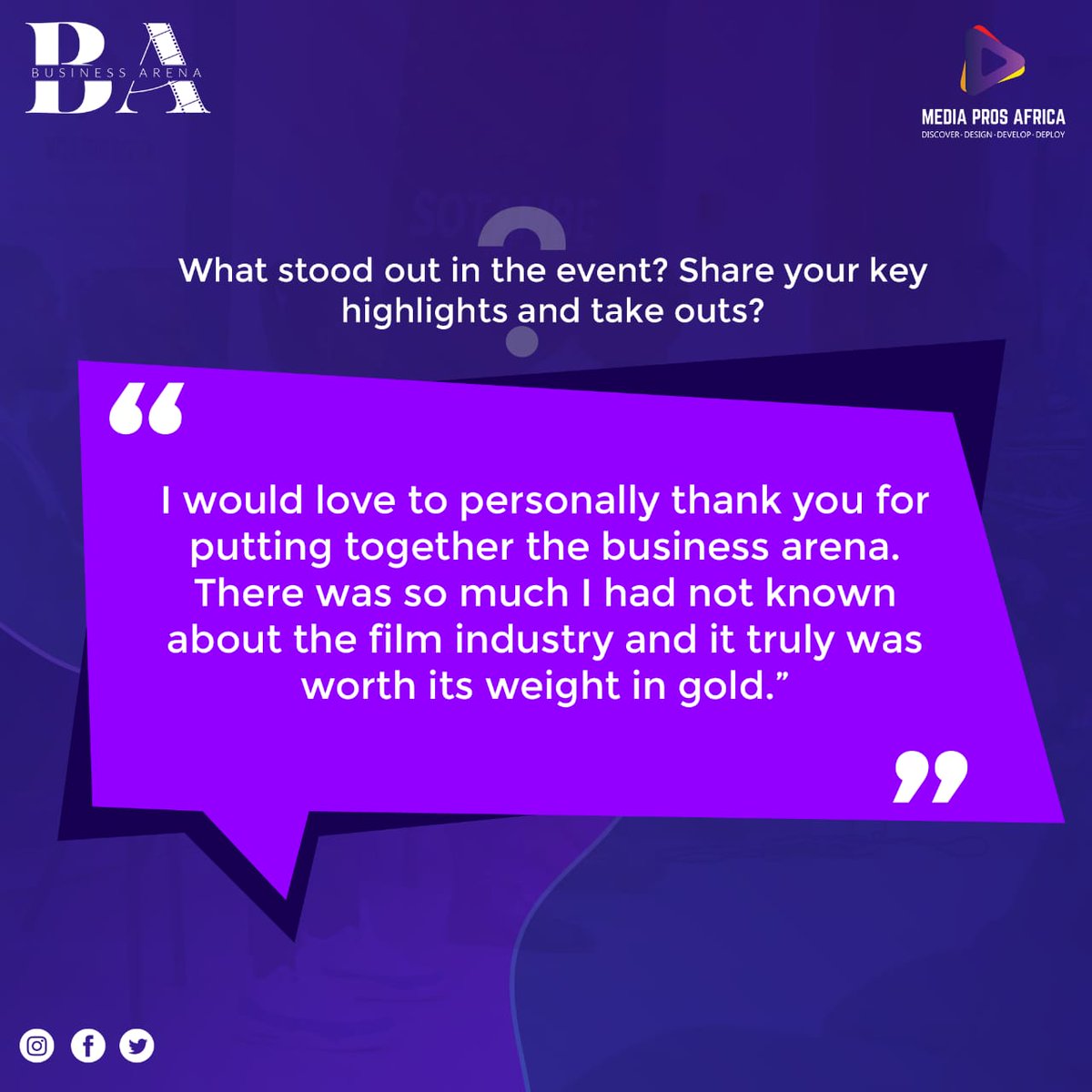 ArenaZamiff's tweet photo. We totally appreciate the amazing feedback from all of you who attended Business Arena Content Market.

Make plans and prepare for a bigger and better event next year
Here is why you shouldn't miss BA 2024?
The event is a great 
NETWORKING GALLORE 👥 https://t.co/eVKuhtRqah