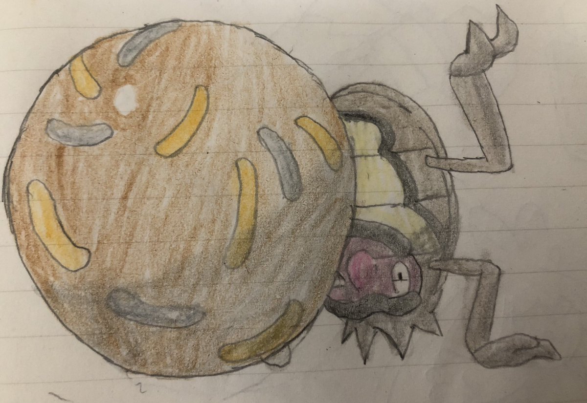 babuchaan__'s tweet photo. #シガロコ
フンコロガシ
なんだその腹の模様は
#pokemon #ポケモンSV #アナログイラスト #イラスト #ポケモン好きな人と繋がりたい #ポケモン絵描きさんと繋がりたい #イラスト好きな人と繋がりたい #ポケモン #ポケモン好きさんと繋がりたい #ポケモンDLC #ポケモンSVゼロの秘宝 #rellor https://t.co/W5C44ErbQ1