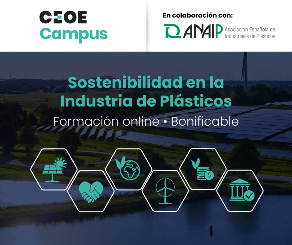 ANAIP_es's tweet photo. 🌱#ANAIP y @CEOE_Campus nos unimos para presentar el primer curso de #sostenibilidad enfocado en la industria del plástico, que se impartirá en la plataforma de CEOE.

Más información:  https://t.co/lLfyjfZuUc[…]de-sostenibilidad-enfocado-en-la-industria-de-los-plasticos.html https://t.co/SdphWodFQI