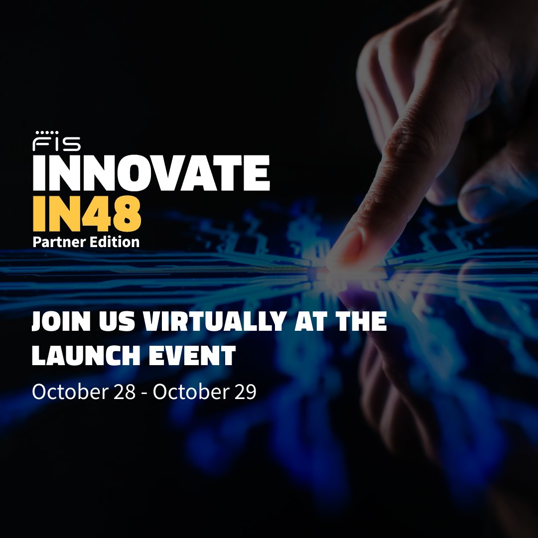 FISGlobal's tweet photo. Join us for the two-day flagship launch event of the #InnovateIN48 Partner Edition program. This event provides a comprehensive intro to the FIS innovation ecosystem and global industry experts addressing current trends in #fintech.
Sign up to attend: https://t.co/6GRHzNlQ8W https://t.co/Fn5SSHjhfi