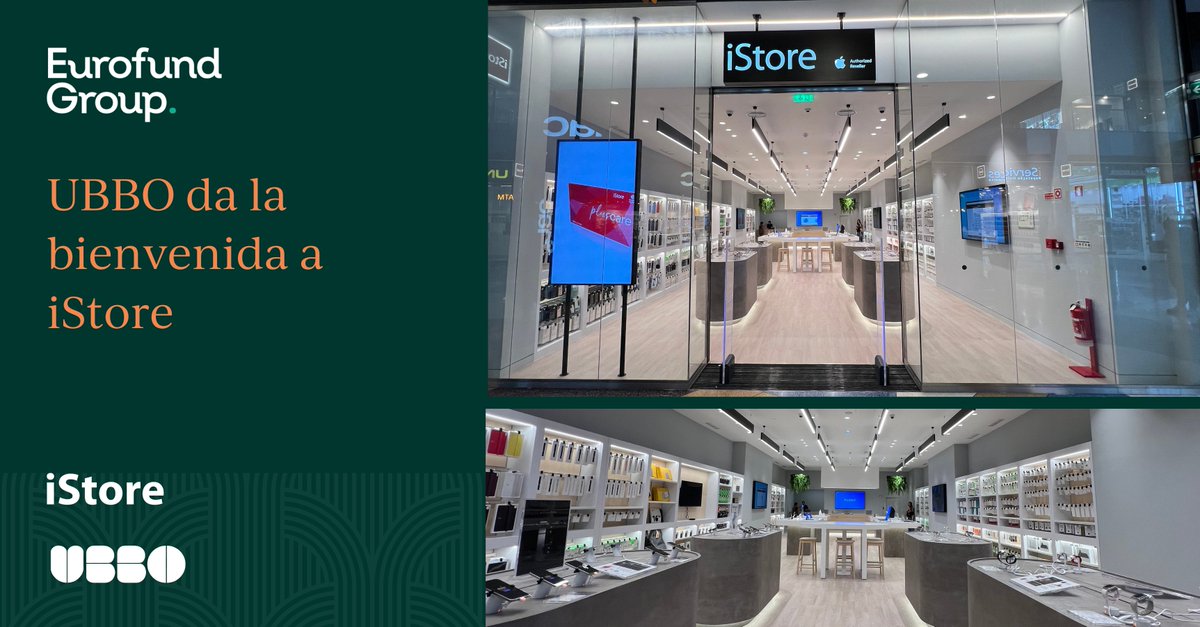 UBBO welcomes iStore!  

The main premium seller of Apple products in Portugal, has just opened its store of more than 200 m² to the Lisbon Shopping Resort.  

Congratulations to the whole team!  
Find out more here: eurofundgroup.com/projects

#UBBOShoppingResort #NewOpenings