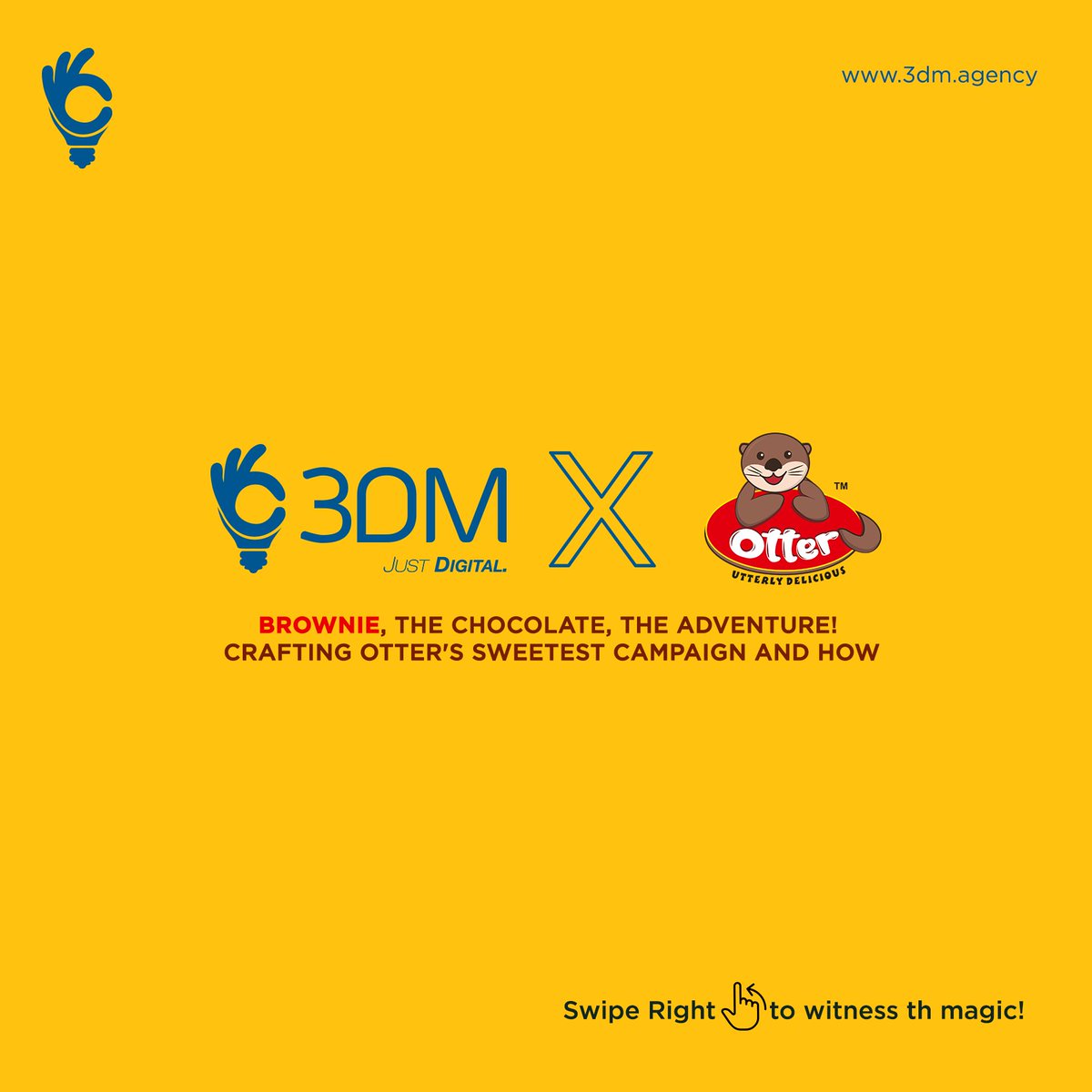 3DMAgency's tweet photo. An impressive campaign by @3DM_agency, transforming @Otterfoodsindia's brand journey into an epic adventure. Creativity at its finest! 🍫✨
#3DM #3dmagency #workshowcase #otterfoodsindia #otterproducts #chocolatebrand #topfoodbrand #DigitalMarketing #SuccessStory https://t.co/SMpEgLVB5w
