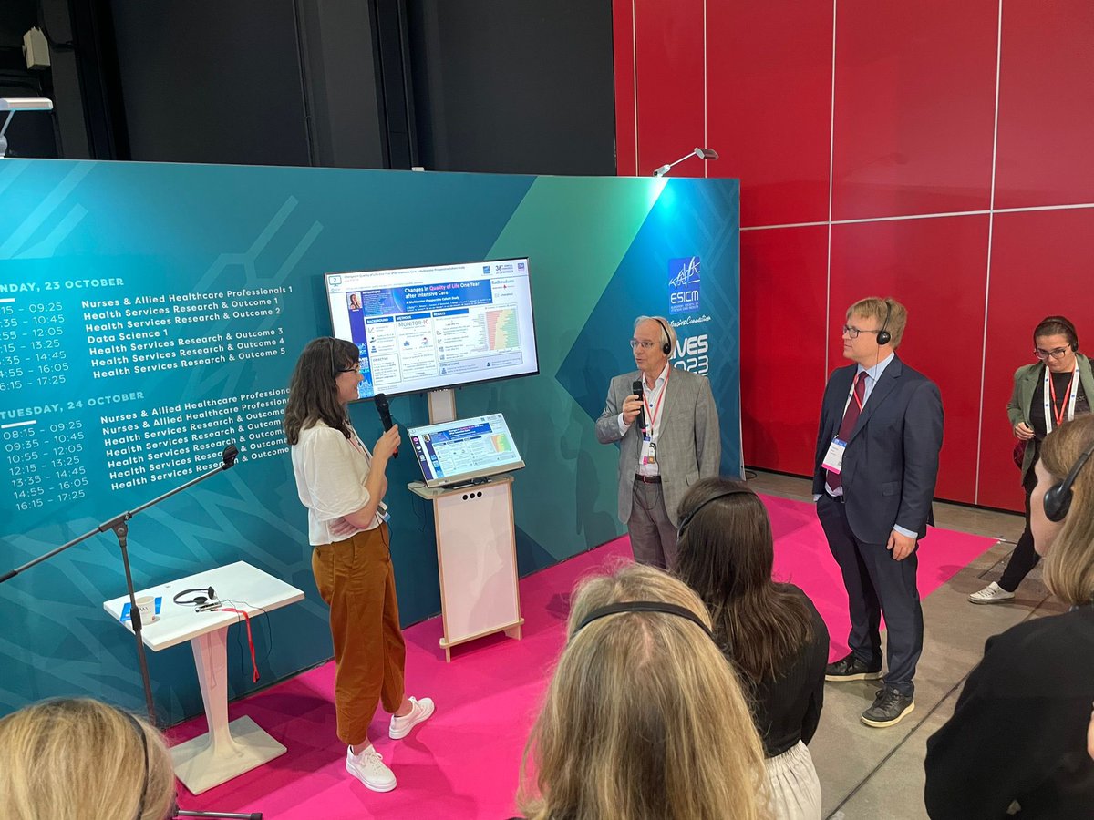 Nina Leggett (@ninaleggett) on Twitter photo Presenting for <a href="/HainesKimberley/">A/Prof Kimberley Haines</a> at <a href="/ESICM/">ESICM</a> #LIVES2023
In-person peer support pilot RCT ➡️ important lessons for timing, content + mode
Based on #EBCD 🔗: tinyurl.com/3xmjx56k
👀pilot RCT manuscript coming soon!
<a href="/western_health/">Western Health</a> <a href="/AlliedhealthW/">@AlliedHealth_WH</a> <a href="/CritCareUniMelb/">Critical Care at UniMelb</a> Presenting for <a href="/HainesKimberley/">A/Prof Kimberley Haines</a> at <a href="/ESICM/">ESICM</a> #LIVES2023
In-person peer support pilot RCT ➡️ important lessons for timing, content + mode
Based on #EBCD 🔗: tinyurl.com/3xmjx56k
👀pilot RCT manuscript coming soon!
<a href="/western_health/">Western Health</a> <a href="/AlliedhealthW/">@AlliedHealth_WH</a> <a href="/CritCareUniMelb/">Critical Care at UniMelb</a>