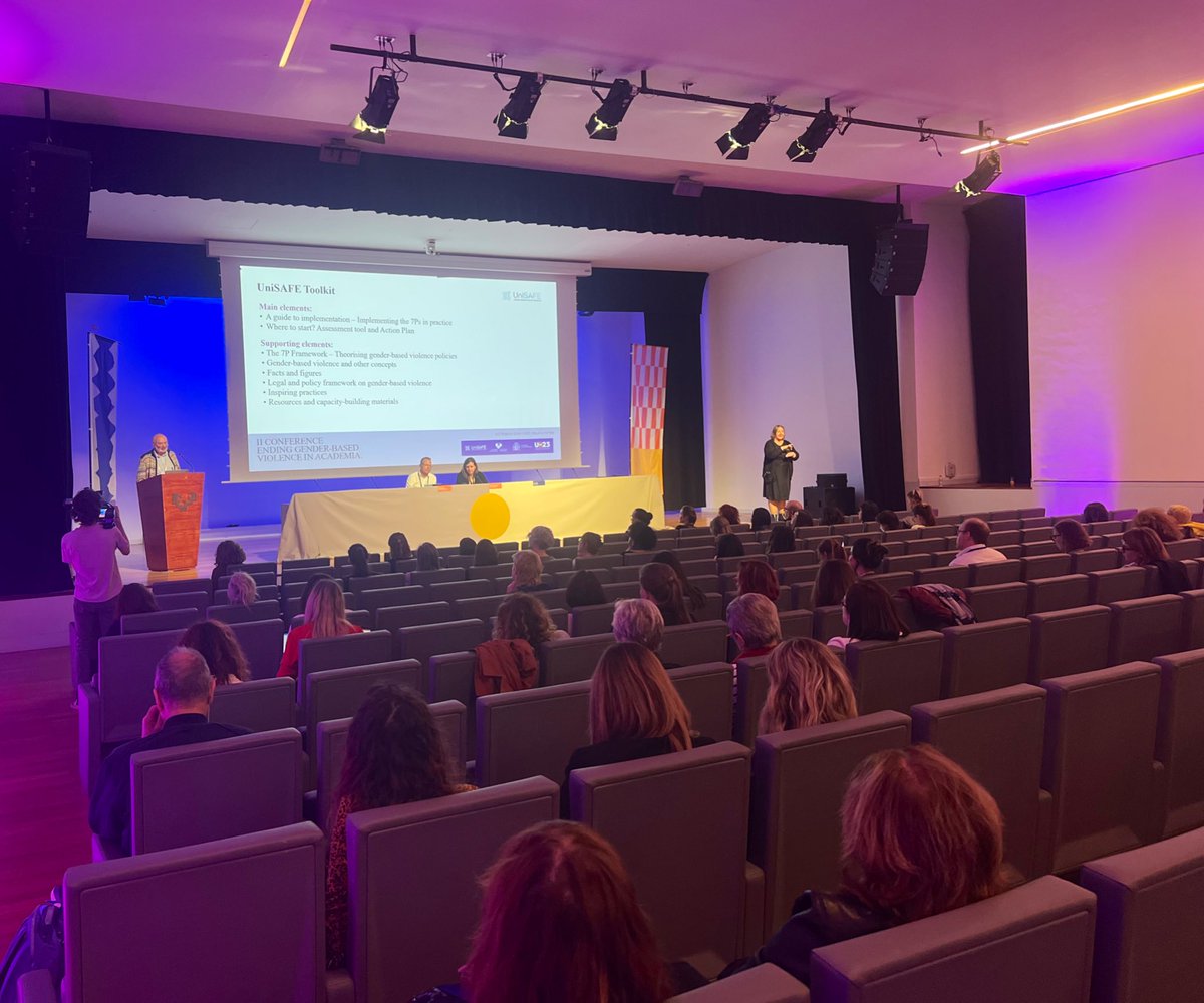 GenderSAFE_gbv's tweet image. 🚨LIVE 🚨The recently released @UniSAFE_GBV toolkit, designed to address gender-based violence in academia is now showcased by @alain2110141  from @MyYellowWindow  at @cgacademia's 4⃣ session “Recommendations for the institutions and organisations”.