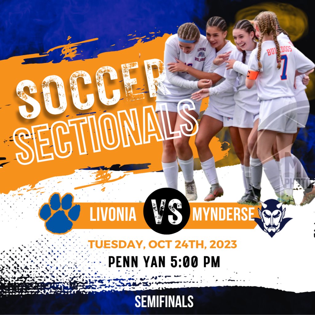 ⚽Let's go, Dawgs! Semifinal sectional action for girls' soccer vs Mynderse! The game starts at 5 PM in Penn Yan!  Tickets at gofan.co/event/1117661?…