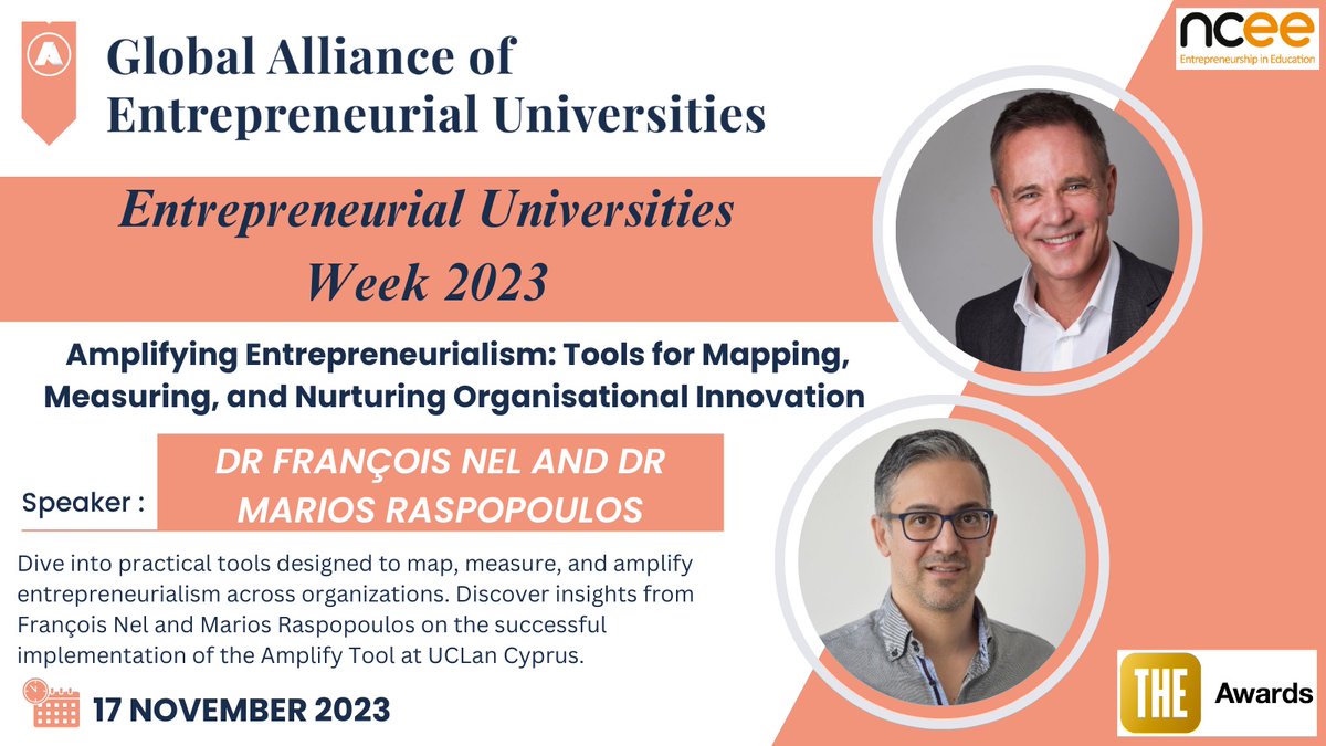 nceeUK's tweet photo. 🌟 Join our FREE webinar during Entrepreneurial Universities Week with @francoisnel and @marios on November 17, 2023, at 12pm (UK time).🎤

Reserve your spot now!🔗: https://t.co/UaPPfYX4vS

For more information📲: https://t.co/pAd1YlzIc7

#Entrepreneurship #HigherEd #FreeWebinar https://t.co/I5dSc7WnYI