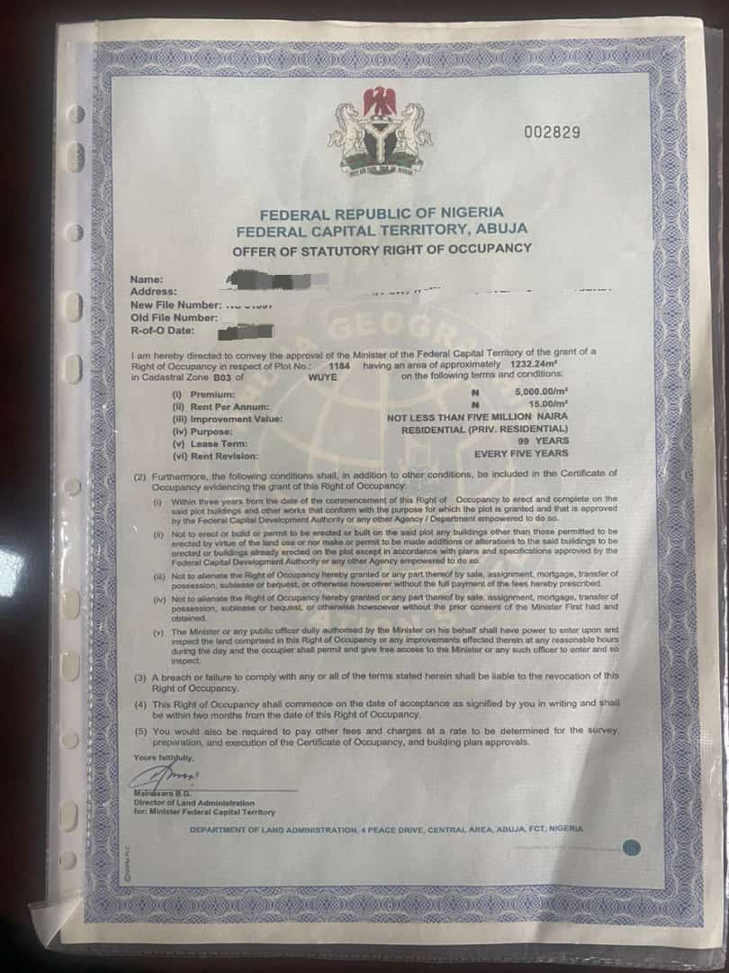 RealtorAbuja's tweet photo. Land for sale in Wuye, measuring 1232.24m², priced at 180M (non-negotiable). I have direct contact with the owner, and Google pin location is accessible. https://t.co/eTuzdQb4mp