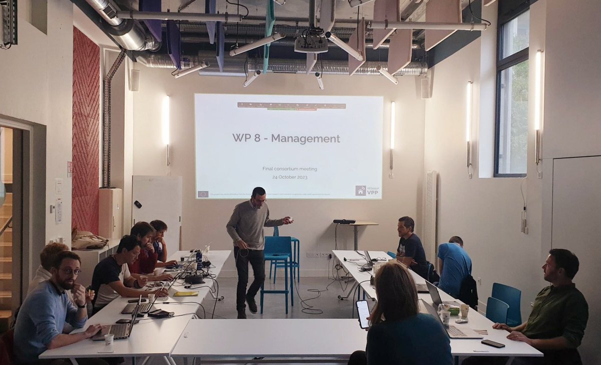 🤝 The 11th general meeting of @REScoopVPP just took place in Grenoble, hosted by #EnerCoop. 🌍 We're gearing up for the final steps of the project and planning for its lasting legacy. Join us tomorrow at #ISGT2023 for a special session on the RESCOOP VPP project. 👥