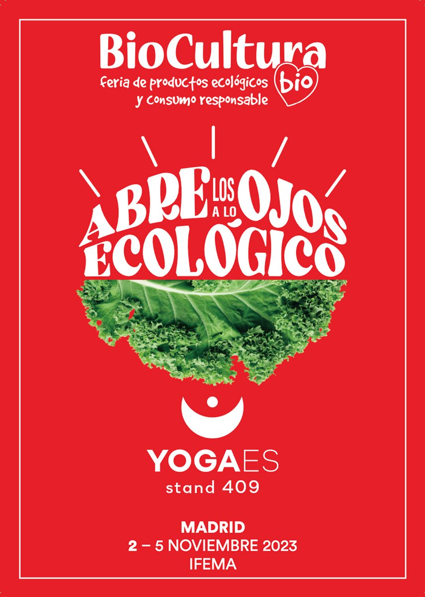 yogaes_com's tweet photo. Estaremos en la Feria de BioCultura del de 2 al 5 de Noviembre en el Stand 409, donde te presentaremos todos nuestros productos.
Si quieres una entrada para la Feria escríbenos a estudio@yogaes.com y te enviamos con un link con la invitación.
Anímate!! Te esperamos.
Om Shanti https://t.co/Zhv0b2x78Q