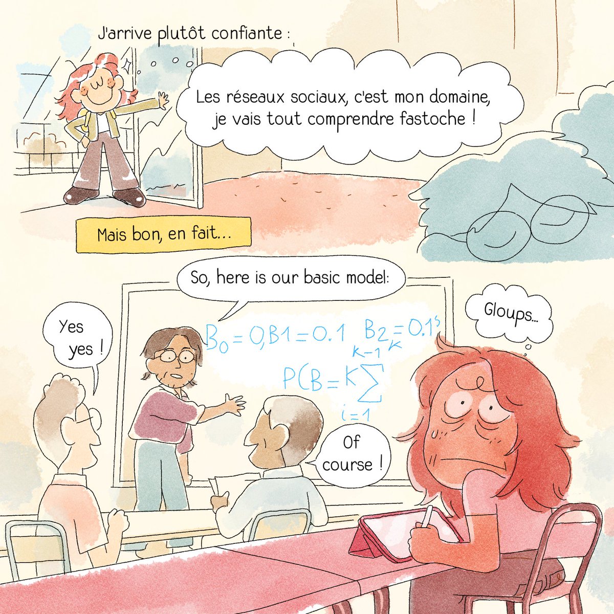 Inria_Saclay's tweet photo. #Pépite 🤩

Il y a quelques mois, l'autrice de BD @MarieSpenale est venue à la rencontre Frank Valencia, chercheur de l'équipe @Inria Comete.

Découvrez les dessins issus de leur rencontre 👩‍🎨👨‍💻! On y parle de la polarisation des opinions, mais pas que 🦆 : https://t.co/uMX3CiANxZ https://t.co/FRdeuDWqcF
