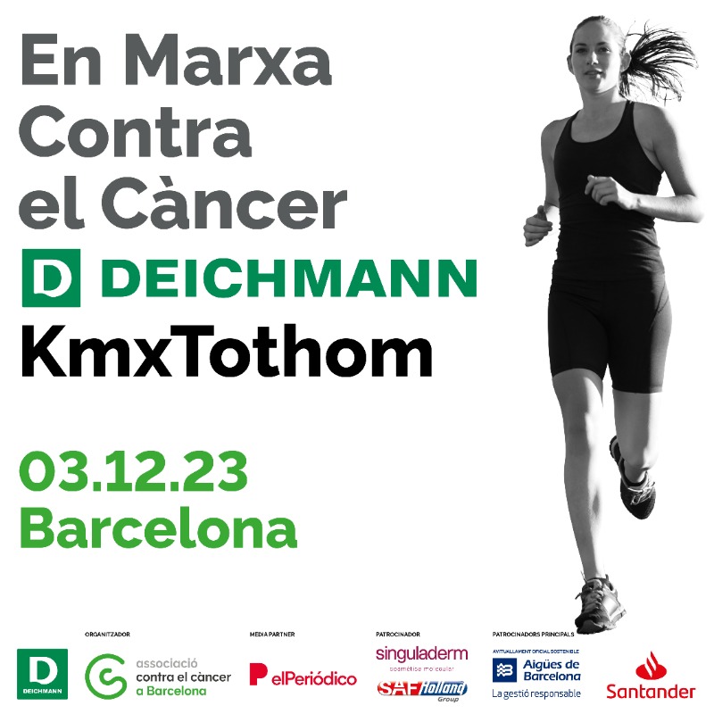 ContraCancerBCN's tweet photo. El pròxim diumenge 3 de desembre apunta’t a la Cursa En Marxa Contra el Càncer Deichmann . KMxTOTHOM 🏃🏻‍♀️.
 
📅 3 de desembre - Barcelona 
⏰ 9:30h – 10k i 5k / 11:00h – 2'5k / 12:00h Cursa infantil 
📍 Parc del Fòrum- Barcelona
 
Inscriu't-hi a l’enllaç ! 👇🏻