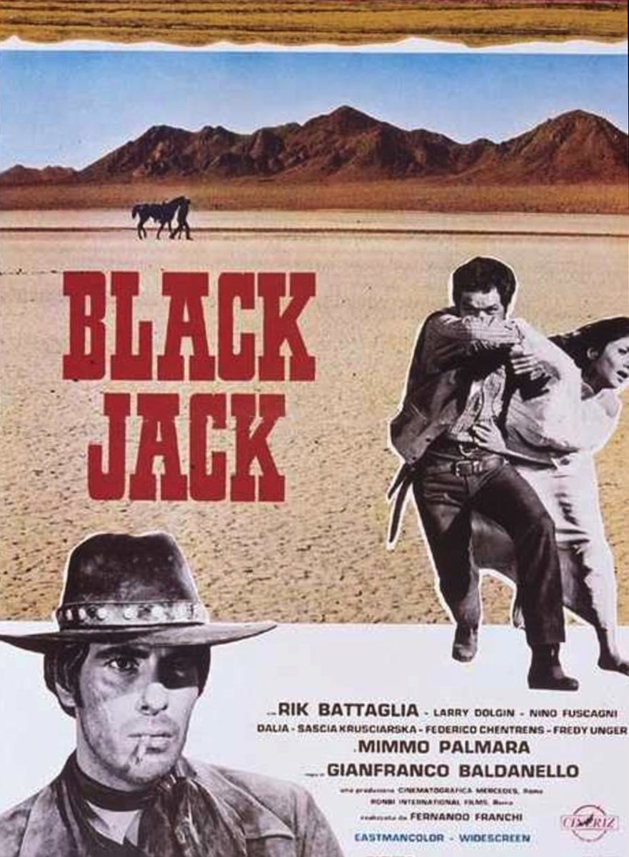 Released on this day 1968, Gianfranco Baldanelli's 'BLACK JACK' which was filmed in Israel and stars Robert Woods, Lucienne Bridou & Rik Battaglia.

#spaghettiwestern #israel #israelcinema #blackjack  #robertwoods  #italiancinema #classicmovie #vintagecinema #westernmovies