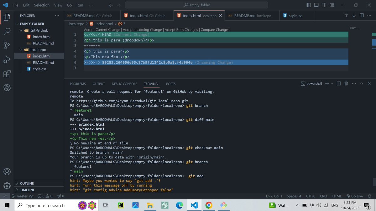 Aryan_5617's tweet image. Learning Git &amp;amp; GitHub,🧾
Learning how to contribute to open source.🙂
#jsdeveloper