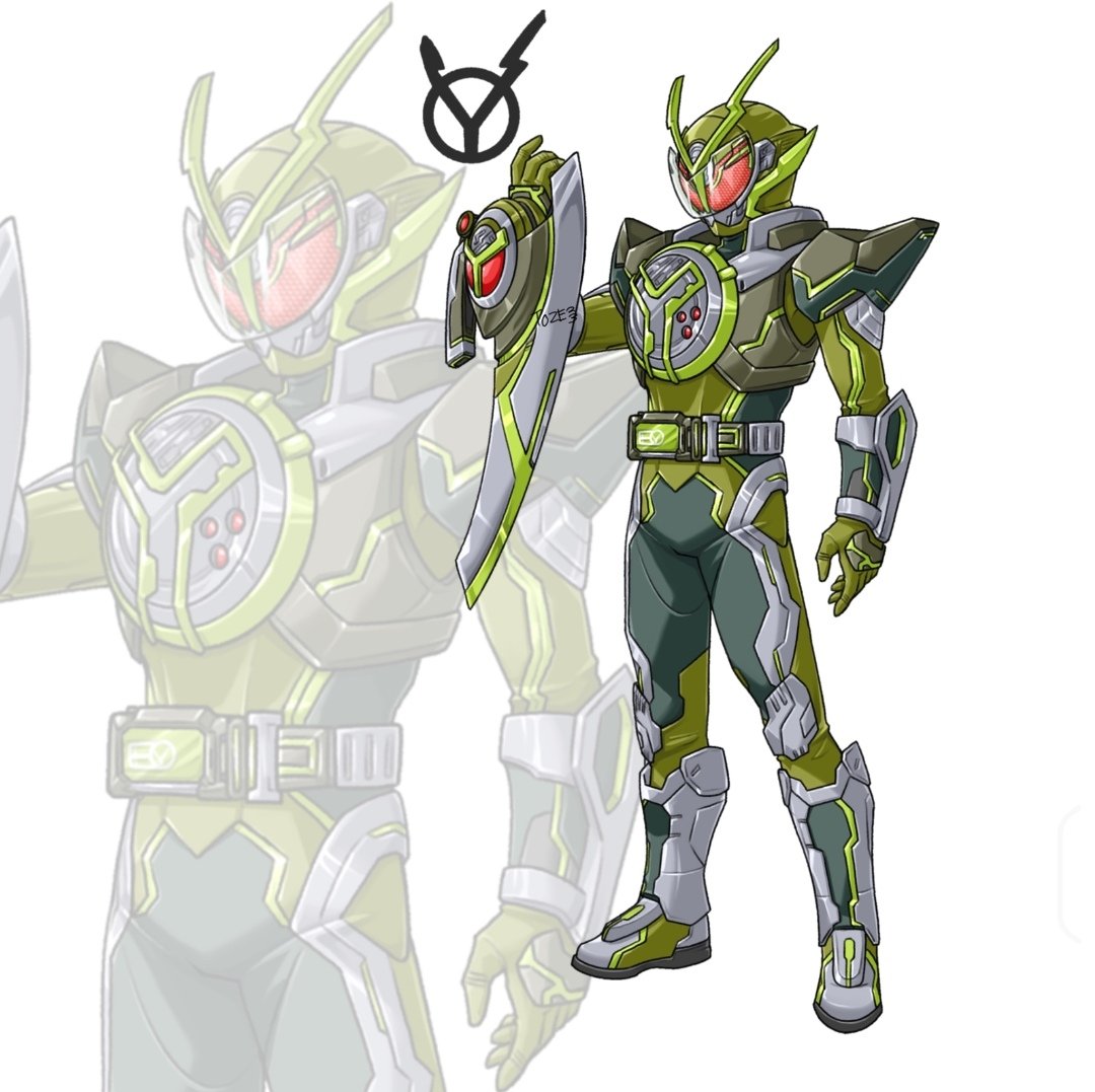 1boy solo male focus belt white background green bodysuit armor  illustration images