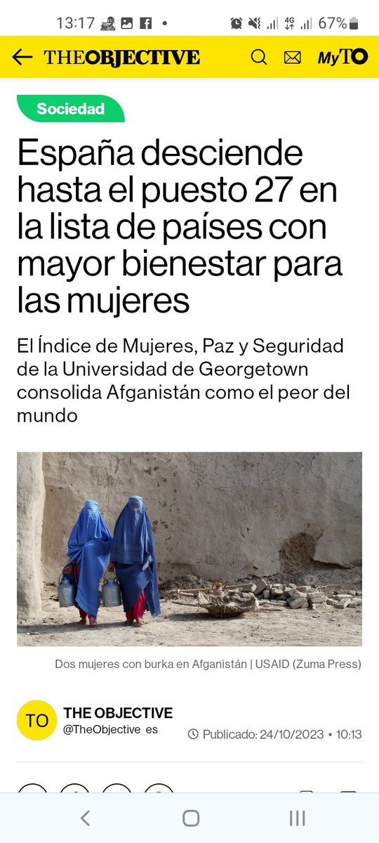 francisferrisol's tweet photo. "España desciende hasta el puesto 27 en la lista de países con mayor bienestar para las mujeres"
Y no hablemos de paro juvenil, inflación, seguridad etc, etc
Pero en dinero para ella y sus chiringuitos que no falte.
#TeamVo
#ConVoxOConNadie https://t.co/oMoiadEsDn