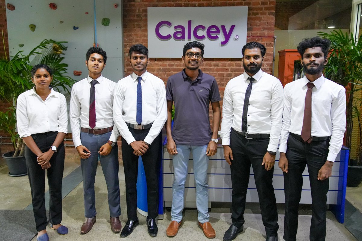 calcey's tweet photo. We were happy to host a student group from the University of Sri Jayewardenepura for an interview with Sasindu, a Software Architect at Calcey.
#calcey #usjp https://t.co/qm4lfrRIlV