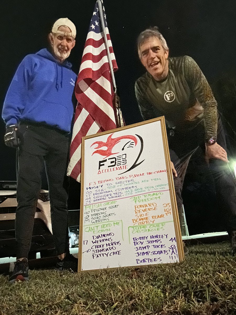 It’s not too late to use the <a href="/thef3foundation/">F3 Foundation</a> WOW #2. Breaking Chains Prison Ministry.  <a href="/F3Sawmill/">F3 Blythewood</a> embraced the suck. Embraced the Dry Erase Board of Gloom. Prisoners must do a lot of Merkins. Just sayin.  God bless those in prison ministry Pacific NW <a href="/F3Nation/">F3</a> <a href="/F3Columbia/">F3 Columbia</a>