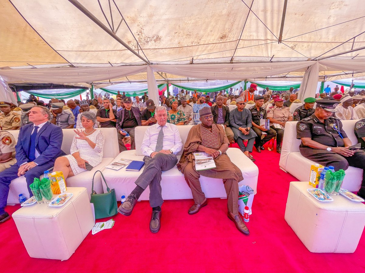 GovKaduna's tweet photo. The Commissioner of Public Works and Infrastructure, Arch Ibrahim Hamza is representing Kaduna State Governor, Sen. @ubasanius at the ground inauguration of the Greenville LNG hub in Kakau, Kaduna. 

The hub is the first-ever Liquefied Compressed Natural Gasfacility in Nigeria. https://t.co/lzp4AwHt4n