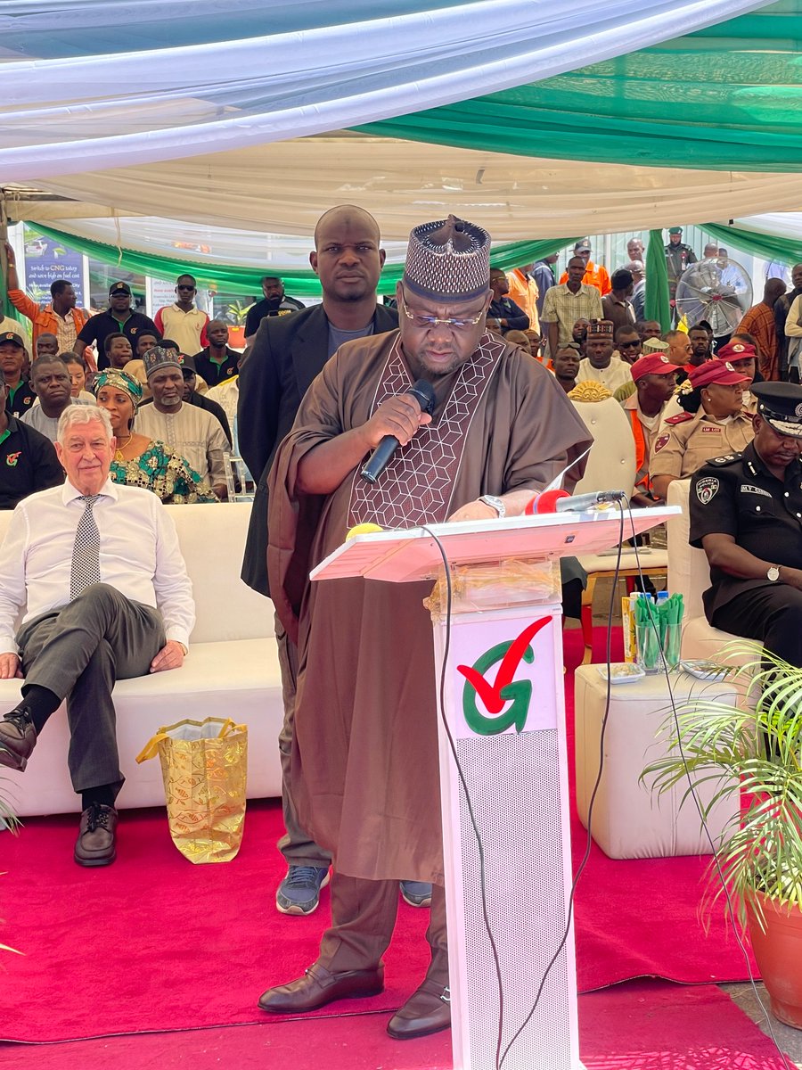 GovKaduna's tweet photo. The Commissioner of Public Works and Infrastructure, Arch Ibrahim Hamza is representing Kaduna State Governor, Sen. @ubasanius at the ground inauguration of the Greenville LNG hub in Kakau, Kaduna. 

The hub is the first-ever Liquefied Compressed Natural Gasfacility in Nigeria. https://t.co/lzp4AwHt4n