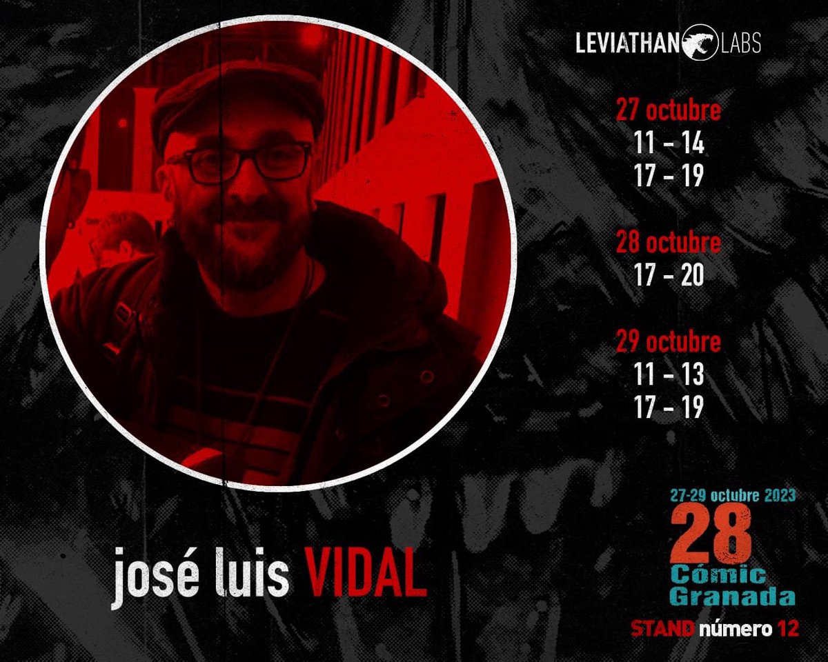 joseluisvidal68's tweet photo. Aquí tenéis nuestros horarios de firmas en el Salón del Cómic de Granada, donde os esperamos con muchas sorpresas!
@cimmeri0 @LabsLeviathan @MassimoRosi15 #yara #barbarianking #buddies #locust #giallo #vietnamhorror https://t.co/dQJq2n06Ab