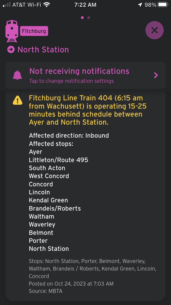 3rdFloorWindow's tweet photo. @MBTA_CR Is train 404 really serving Concord?  Is train 482 operating? https://t.co/gXp022Vxss