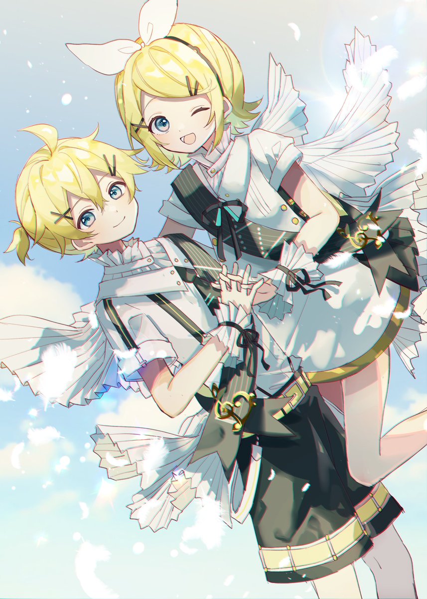 鏡音レン ,鏡音リン 「シンフォニーみね」|さざなみのイラスト