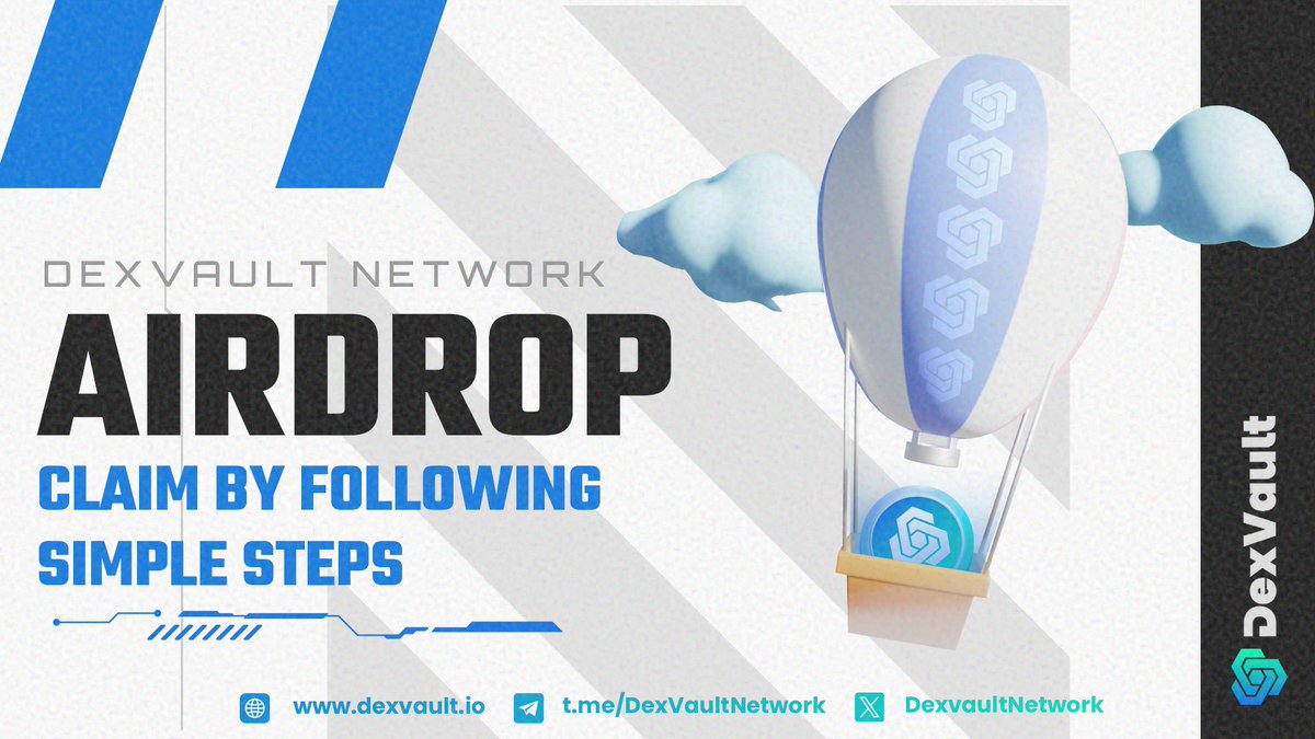 💧 DexVault Airdrop 💧

🏆 Task:         ➕    3 BUSD for 750 random participants each.

👨‍👩‍👧 Referral:   ➕   750 BUSD for top 10 referrers.

🔛 Airdrop Link &amp; Information: t.me/AirdropStar/64…

#cryptocurrency #Airdrop #Bitcoin #DexVault #BUSD #Airdropstario