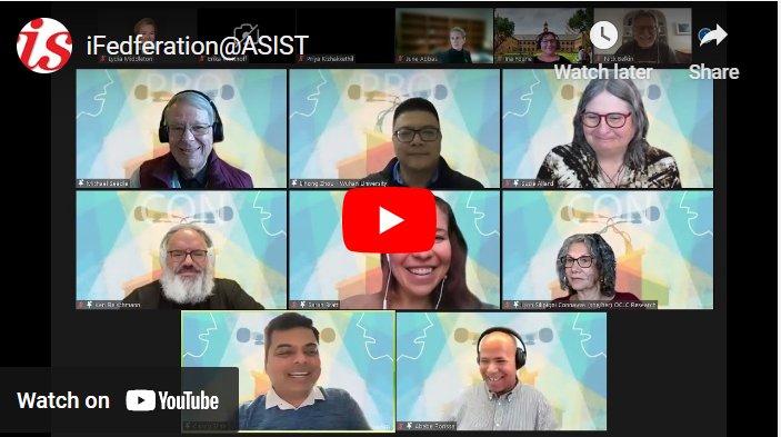 SarahSbratt's tweet photo. What a treat to debate w/ my brilliant @asist_org colleagues on "Information professionals: Can they solve the problems caused by AI?" Over 100 virtual attendees. Check out the recording here: https://t.co/IogL6FxX1J! @iSchools @UAZiSchool https://t.co/0ZzPP05fy1