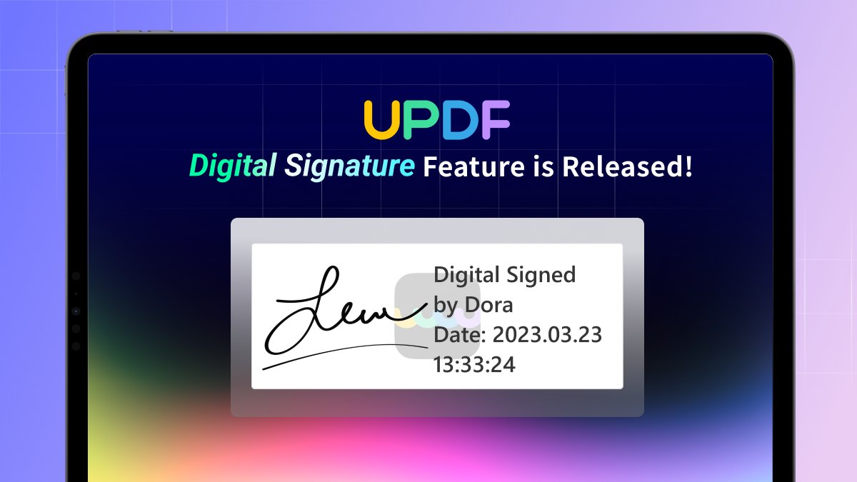 updfeditor's tweet image. 【UPDF Tips】How to add Digital Signatures to PDF on PC easily? Check this detailed User Guide to learn more: updf.com/updf-windows-u… #signdigitally #digitalsign #pdfeditor #ProductivityTips