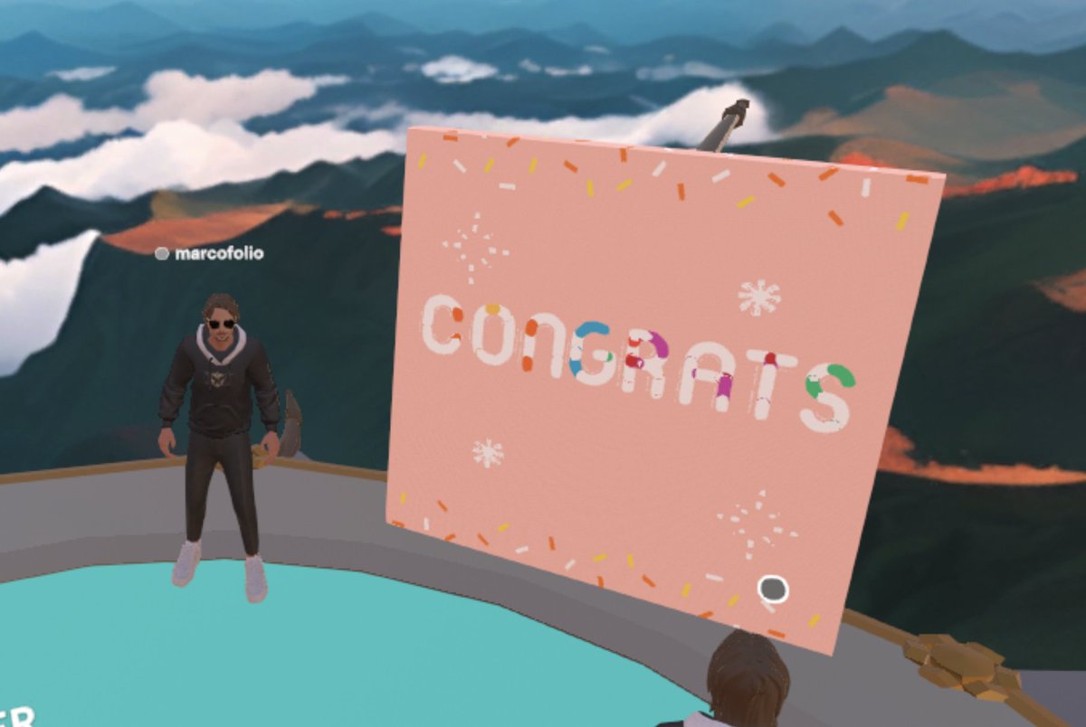 marcofolio's tweet photo. @tomorrowlandnft Whoohoo, managed to get to the end of the obstacle course on the Adscendo Airship on @_portals_ ! Now to go after the record... https://t.co/VWaDao66WI