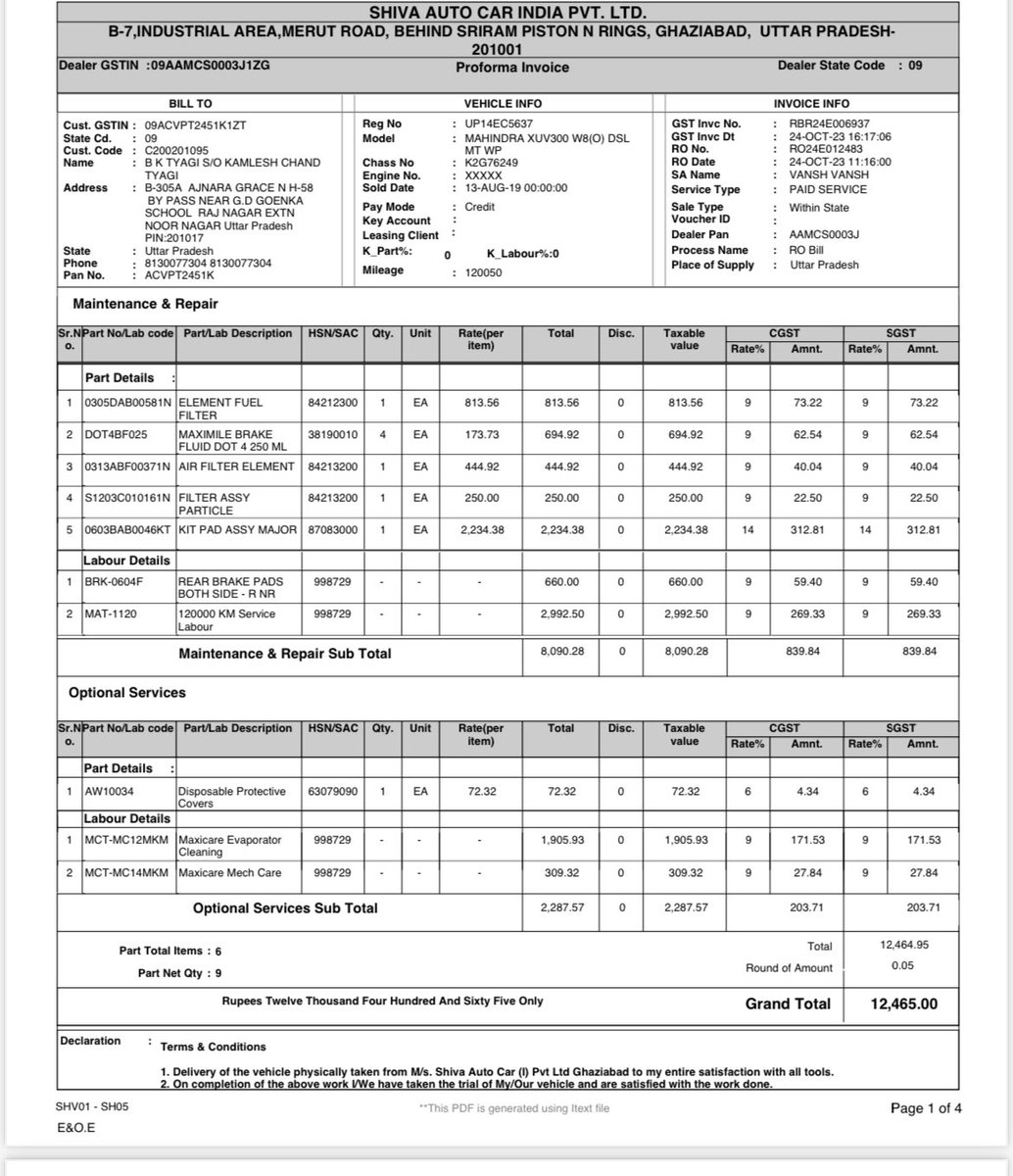 BKTyagi2's tweet photo. @Mahindra_Auto Dear Sir,I have sent an email on your available customer care and sending here my complaint for your prompt action and reply. https://t.co/nHvkx8S81f
