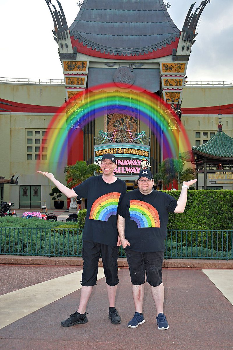 Oehrk's tweet image. Feel the magic #hubbys #hubbygoals #Disney100 #DisneyWorld #gay