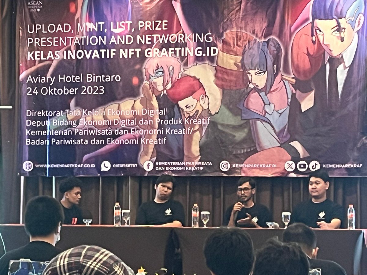 AlgoIndonesia's tweet image. Live coaching how to use @PeraAlgoWallet, how mint and list an #NFT on @RandGallery and @EXA_Market. 
Hosted by: @Kemenparekraf @ZabavaLabs 
👏👏 for @riandrns @iniheksa @md_argv @K14ontheTrack 
#Algorand #Web3