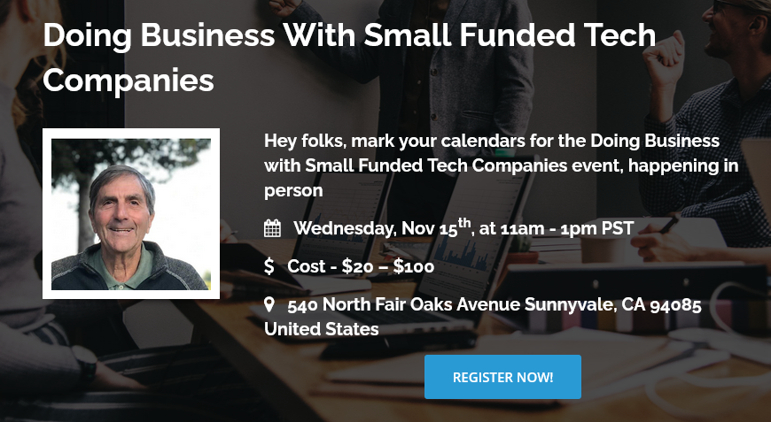 ICSBDBayArea's tweet photo. Join us for an exciting event focused on small businesses. This in-person event will take place on Wednesday, November 15th, 2023 at 11:00 AM.
Register NOW: https://t.co/bjYf5e9Awy
#UnitedStatesEvents #CaliforniaEvents #SunnyvaleNetworking #SunnyvaleBusinessNetworking https://t.co/uXaZiQkX4t