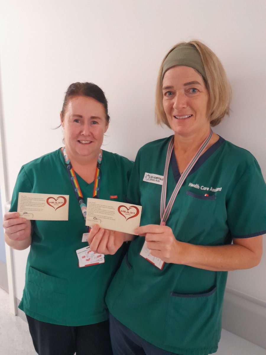 Some of our fabulous HCAs who received Heart Award nominations for the recent awards. Well done to all an integral part of our EM team 👏