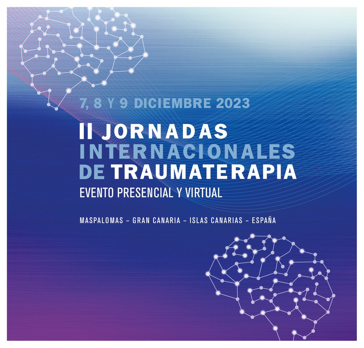 ¡II Jornadas Internacionales de Traumaterapia en 📍Gran Canaria! Ya tienes plan para el próximo 7, 8 y 9 de diciembre 🙌