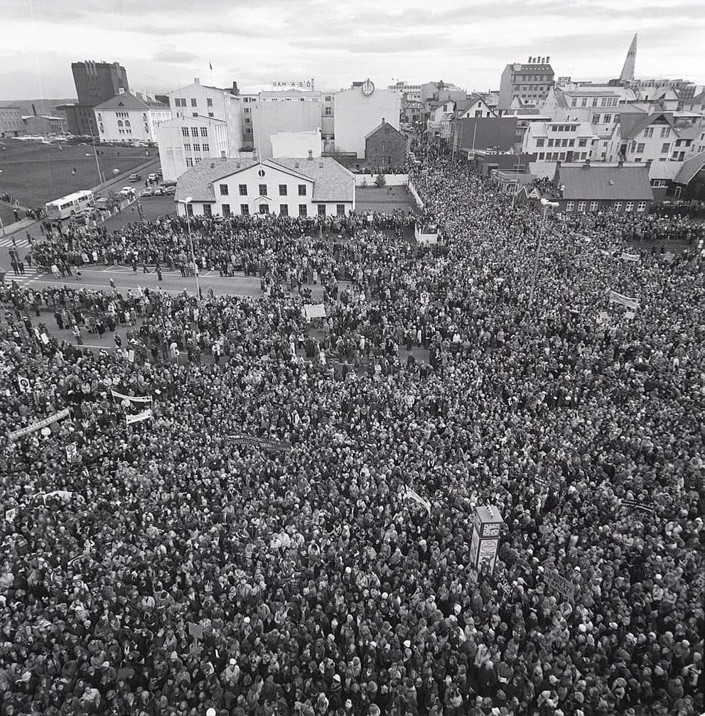 Women in Iceland are striking today, for the 7th time since the famous #womensdayoff in 1975. Their activism for equality has changed Icelandic society for the better and continues to do so today. #Kvennaverkfall