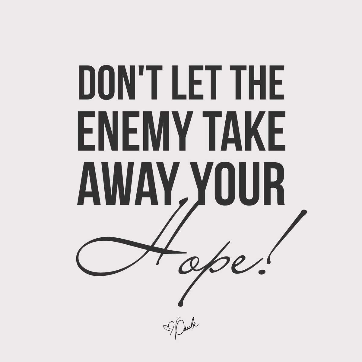 Rehearse past victories in the face of new challenges! Don't let the enemy take away your hope!