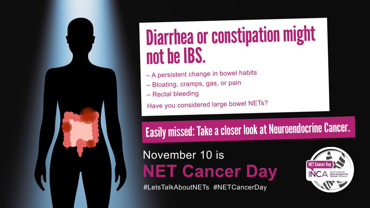 netcancerday's tweet photo. ⏳Countdown to #NETCancerDay2023! Neuroendocrine cancer often disguises in common conditions and is misdiagnosed as IBS and gastritis, for example.
📌Equip yourselves with a wealth of campaign resources in 11 languages to inform HCPs: https://t.co/9o0LqKC7YW #LetsTalkAboutNETs https://t.co/2a79P7WS5n