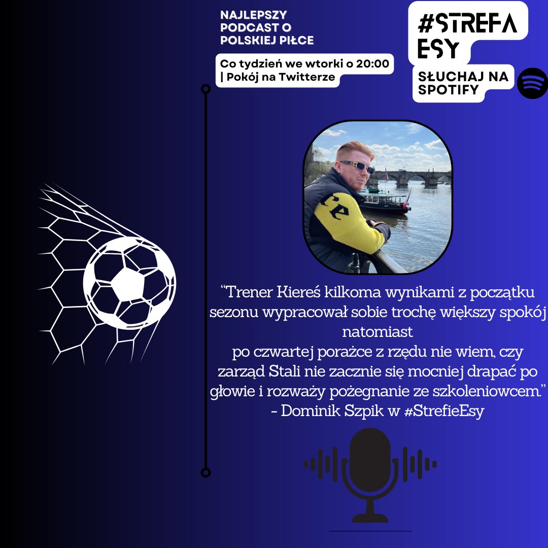 strefaesy's tweet photo. ⚽️ O taką tezę pokusił się @DSzpik w ostatnim odcinku #StrefaESY 🎧
Czy uważacie, że Kamil Kiereś może niedługo stracić posadę trenera @FksStalMielec❓ https://t.co/9TMn2P3k5F