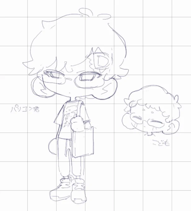 TRPGに誘ってもらったから立ち絵を考え中💭 
