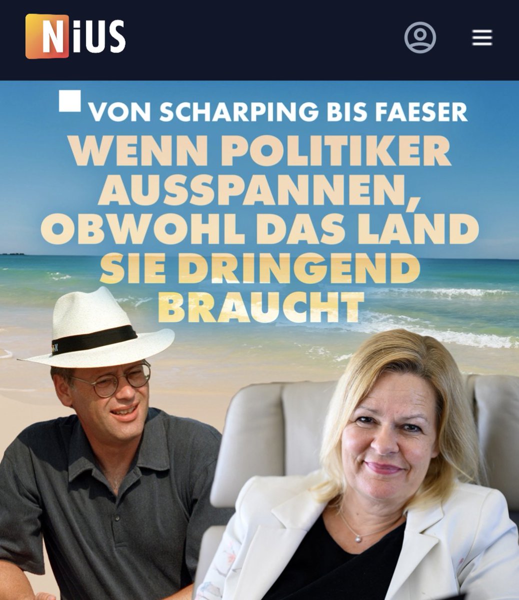 jreichelt's tweet photo. Nancy #Faeser beweist eindrucksvoll: Man merkt es nicht mal, wenn sie nicht da ist. https://t.co/FLInRfN702 https://t.co/y6GMBb7oX3