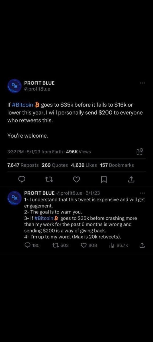 $1,400,000+ GIVEAWAY CLAIM 🤣
 
Everyone who reposted this tweet of Profit Blue can claim their $200 giveaway.
 
<a href="/SatoshiFlipper/">Satoshi Flipper</a> , @Ashcryptoreal , Did you guys miss this $200 opportunity? I missed it too😉