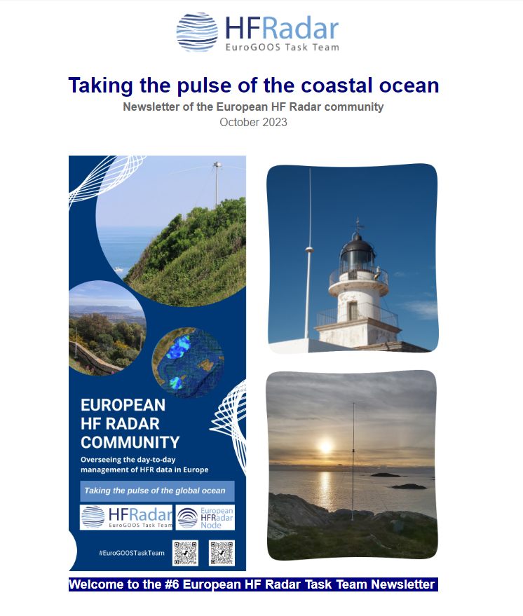 socib_es's tweet photo. 🆕📰 Check out the #6 #HFRadar #EuroGOOSTaskTeam Newsletter "Taking the pulse of the #coastalocean"

#SOCIB helps coordinate the activities around the development and use of this #coastal #technology
🔗 https://t.co/nH4aZ0aBJ3
#ICTSNews #INTECMAR https://t.co/1nXKH1axty