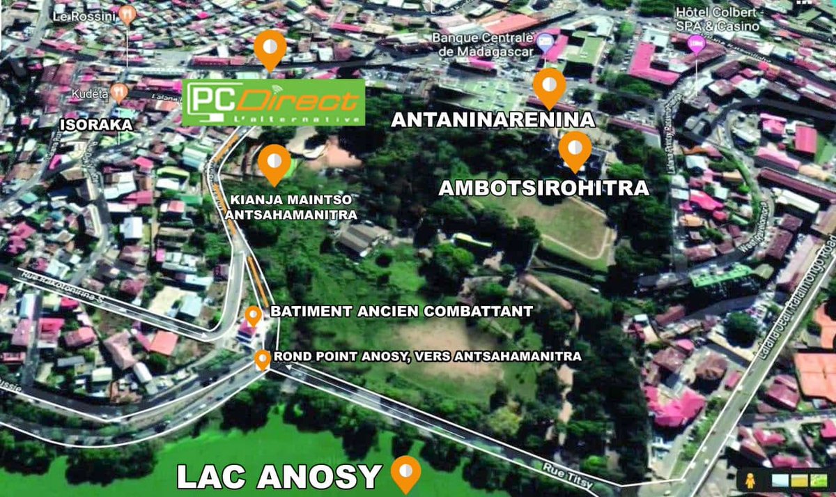 PcdirectM's tweet photo. Où trouver PCDIRECT à Tana⁉️ C'est très simple avec cette "maps" ✅, à partir du lac Anosy... #pcdirectinformatiquemada 👉👉 4 rue Rainitsarovy Antsahamanitra - 101 Tana   

📲  034 20 350 61 // 033 11 350 61 // 032 11 350 61 https://t.co/ZXGJAjipVu
